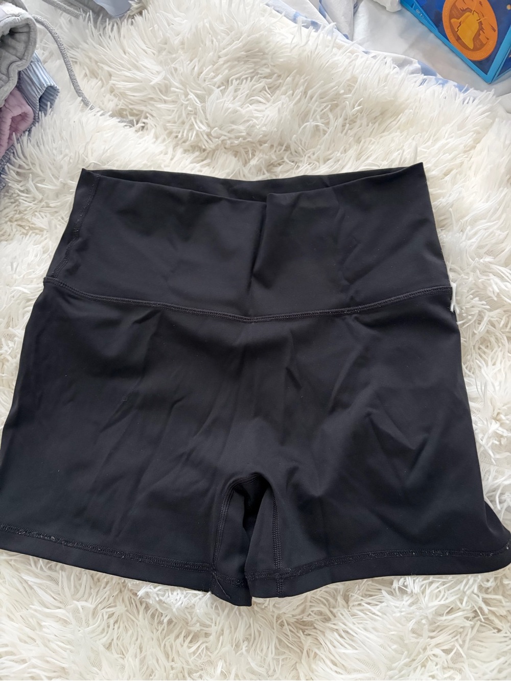 aerie Black High-Waist Bike Shorts